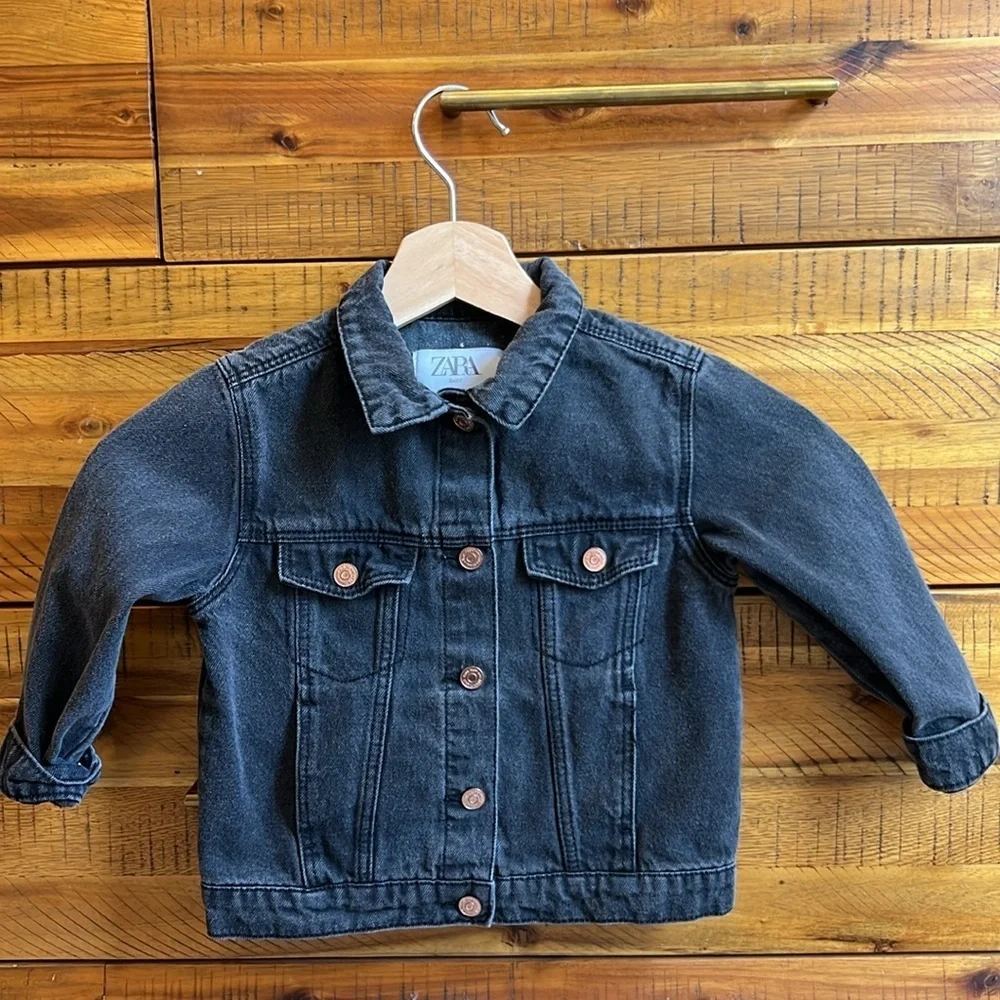 Zara Baby Dark Gray Denim Jacket